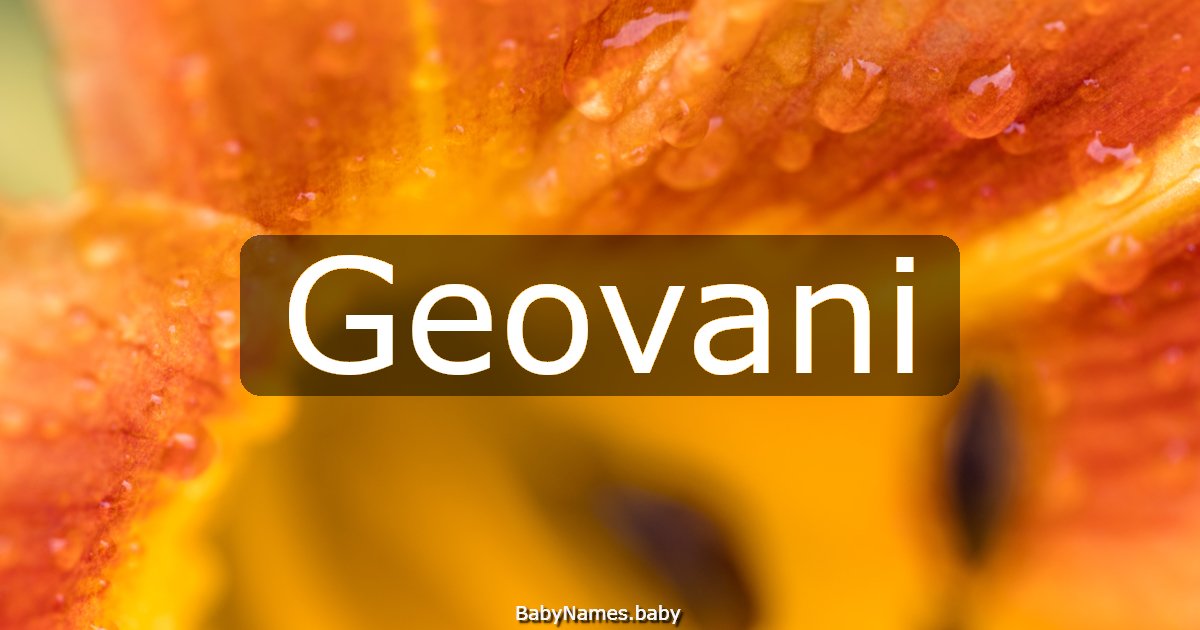 Geovani
