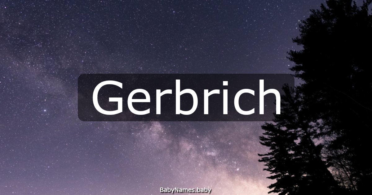 Gerbrich