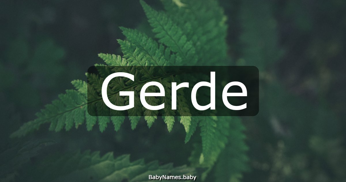 Gerde