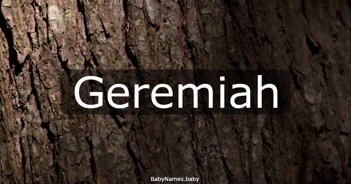 Geremiah