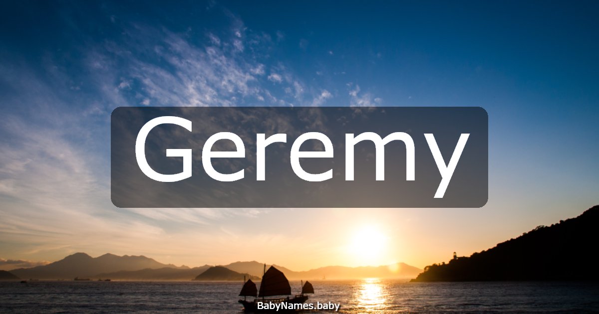 Geremy