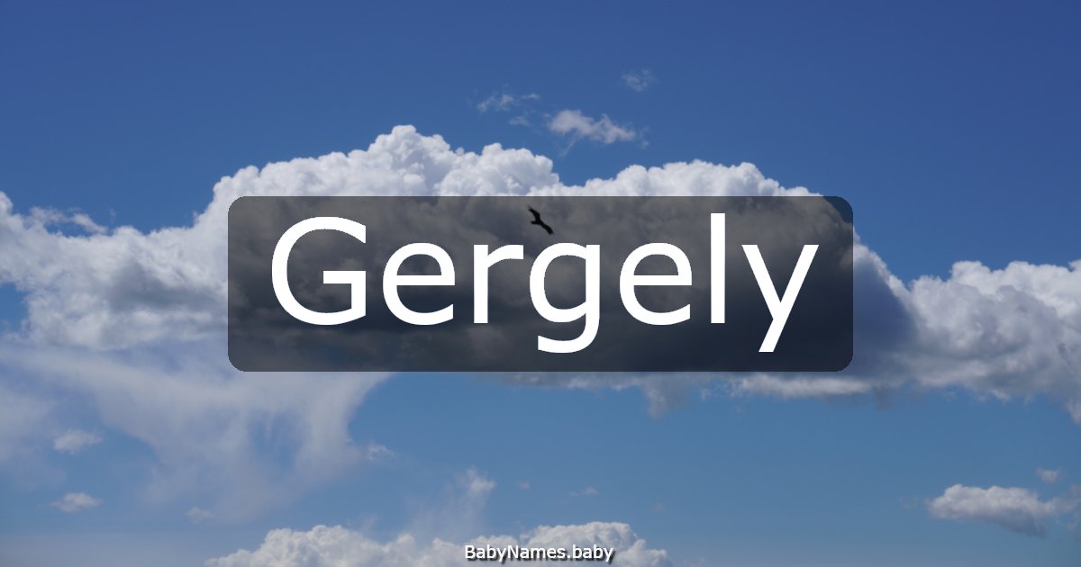 Gergely