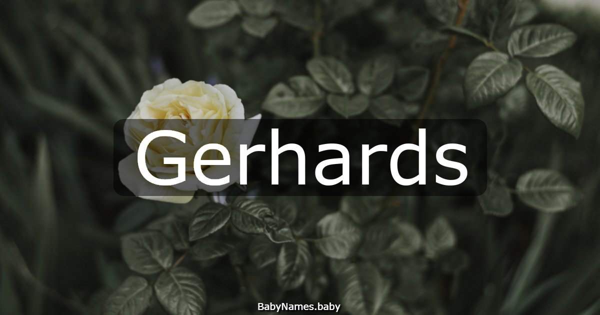 Gerhards