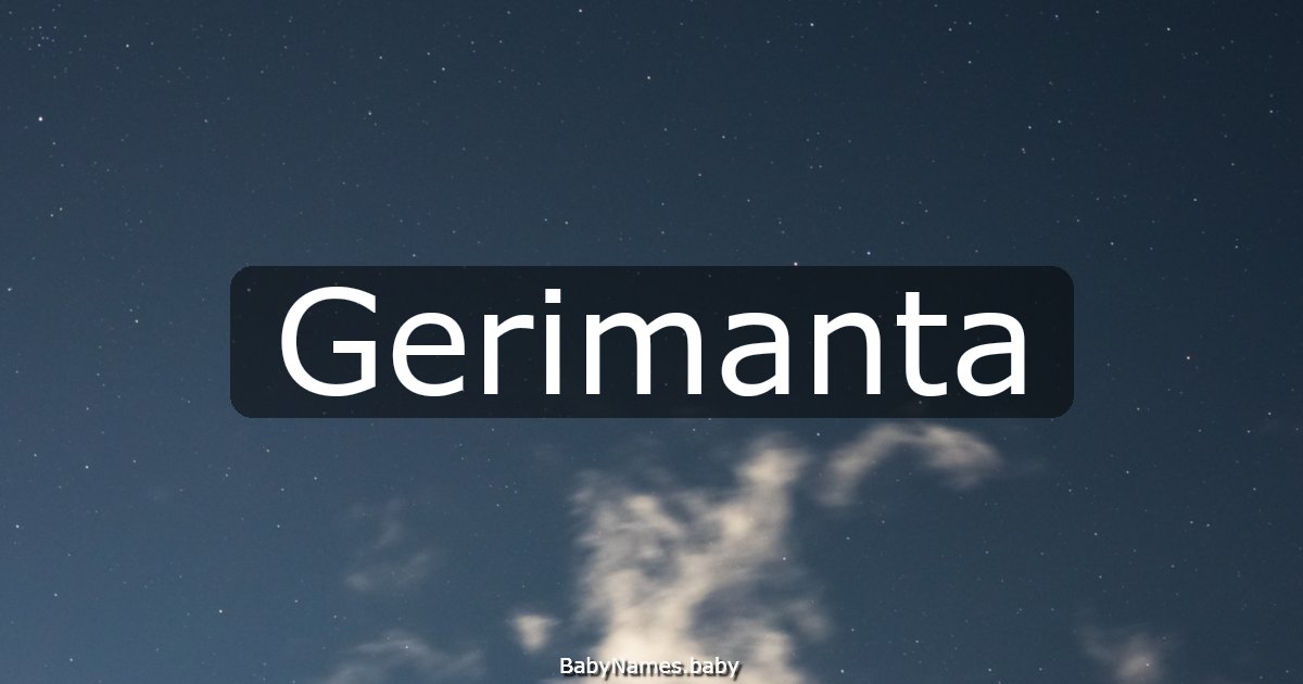 Gerimanta