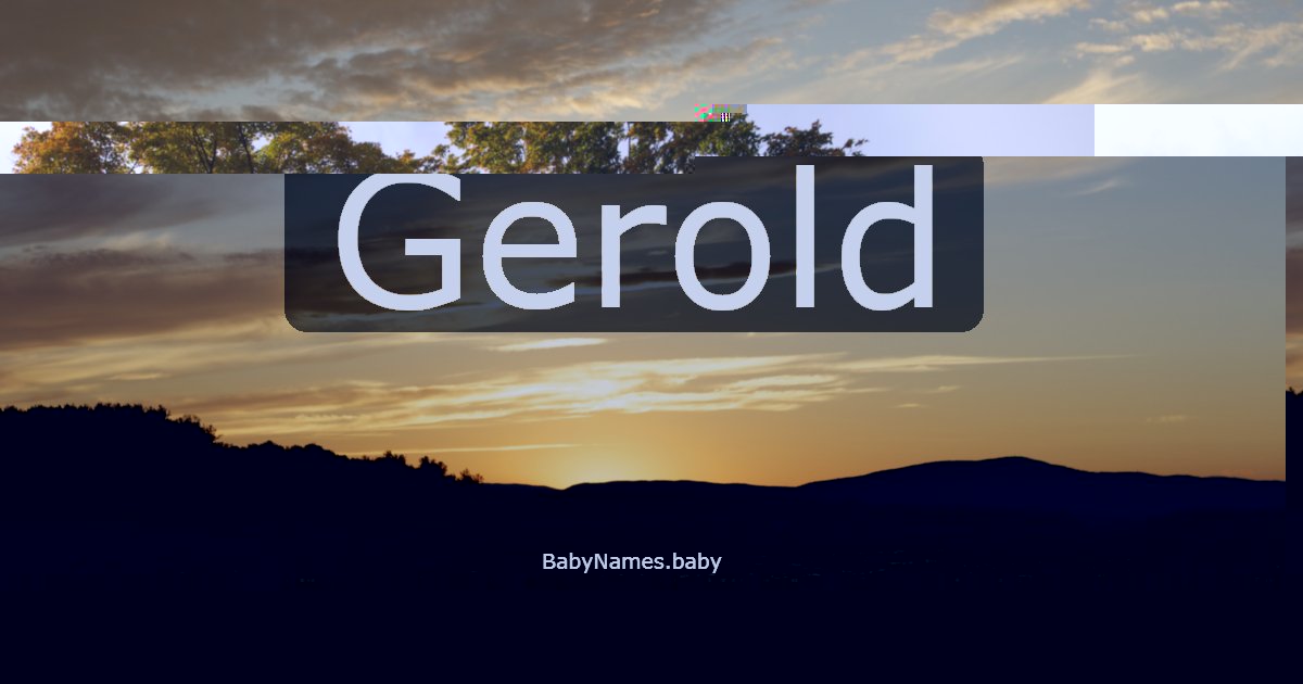 Gerold