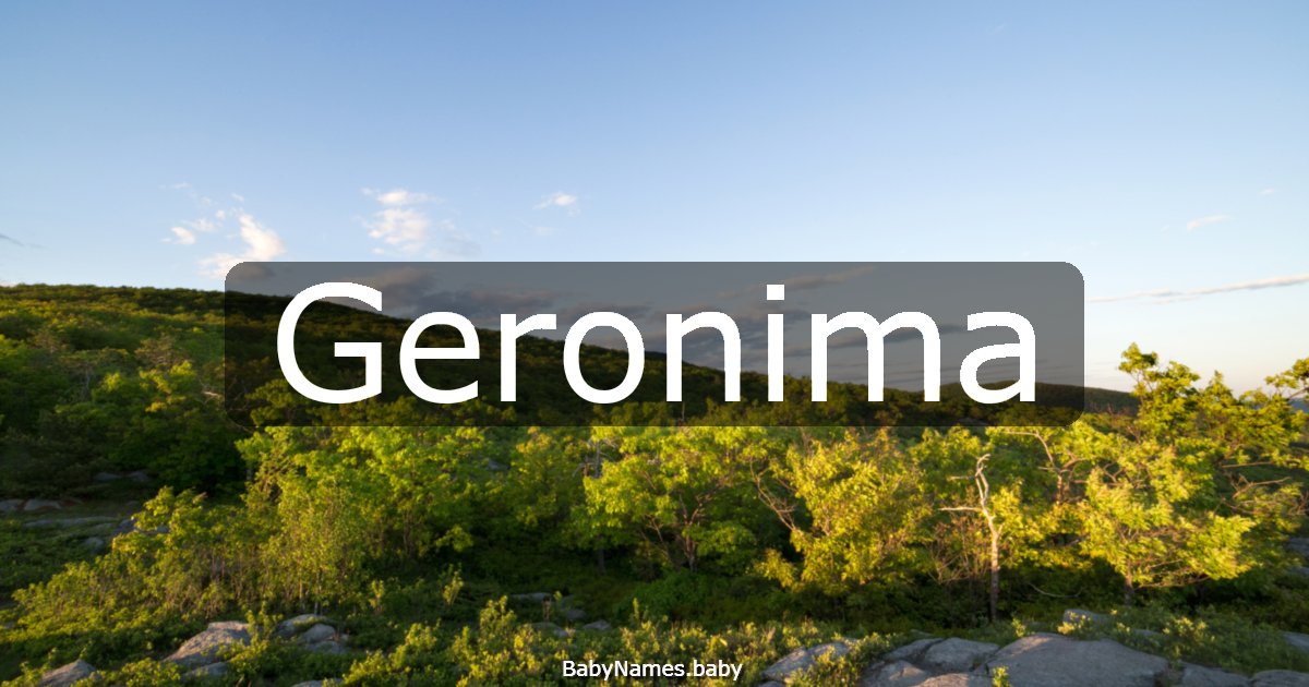 Geronima