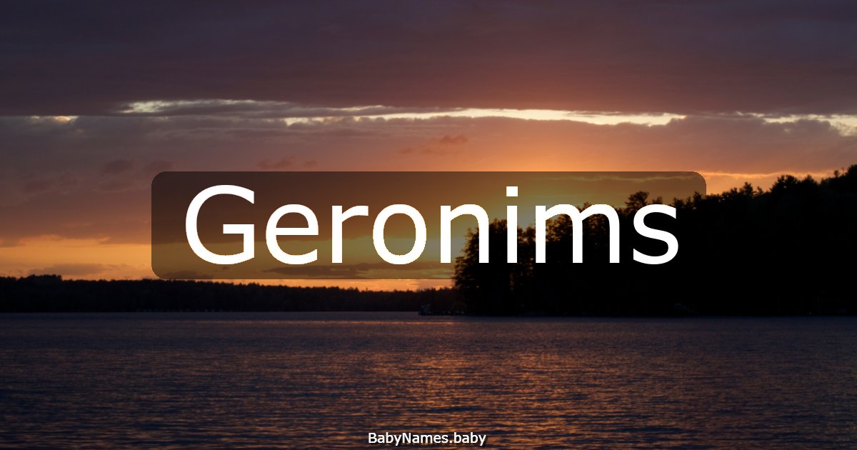 Geronims
