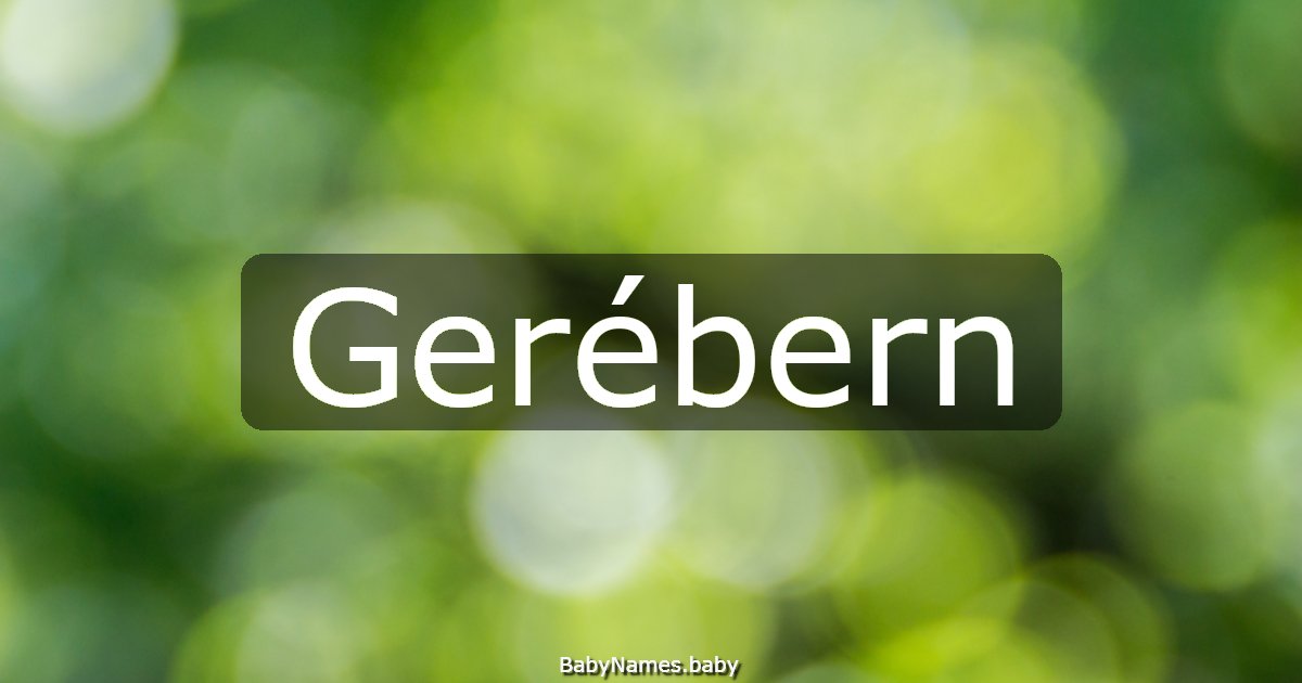 Gerébern