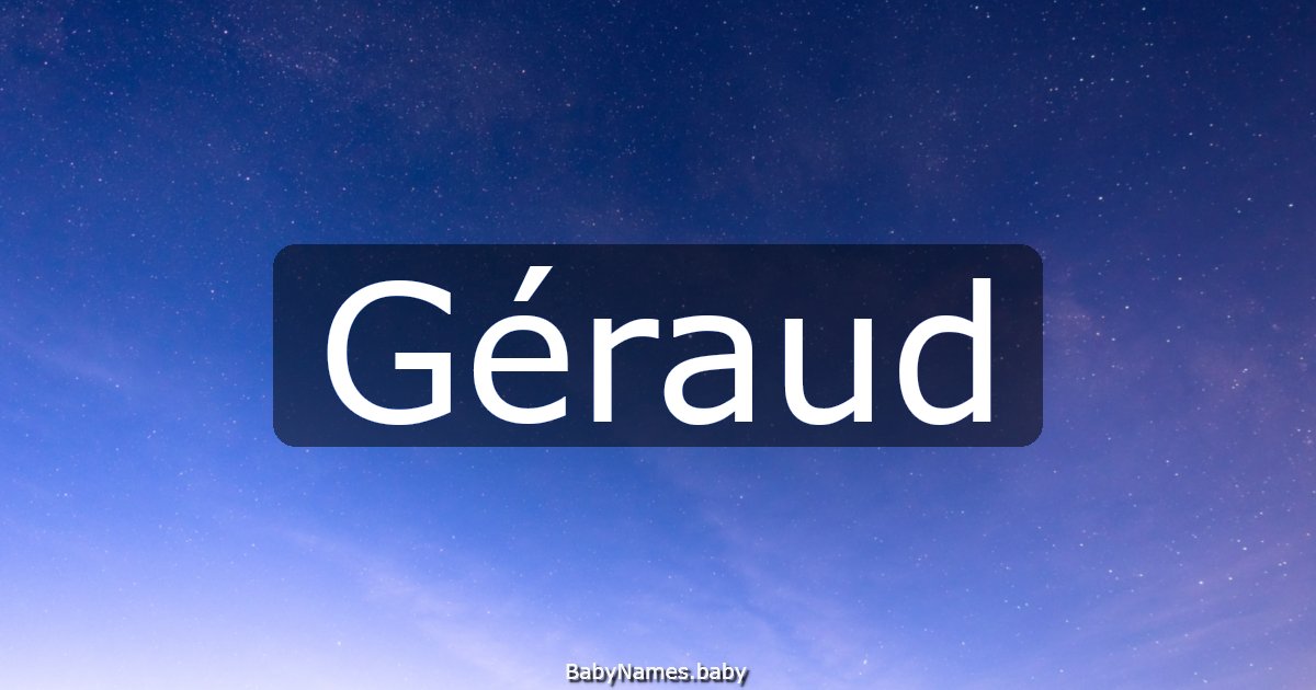 Géraud