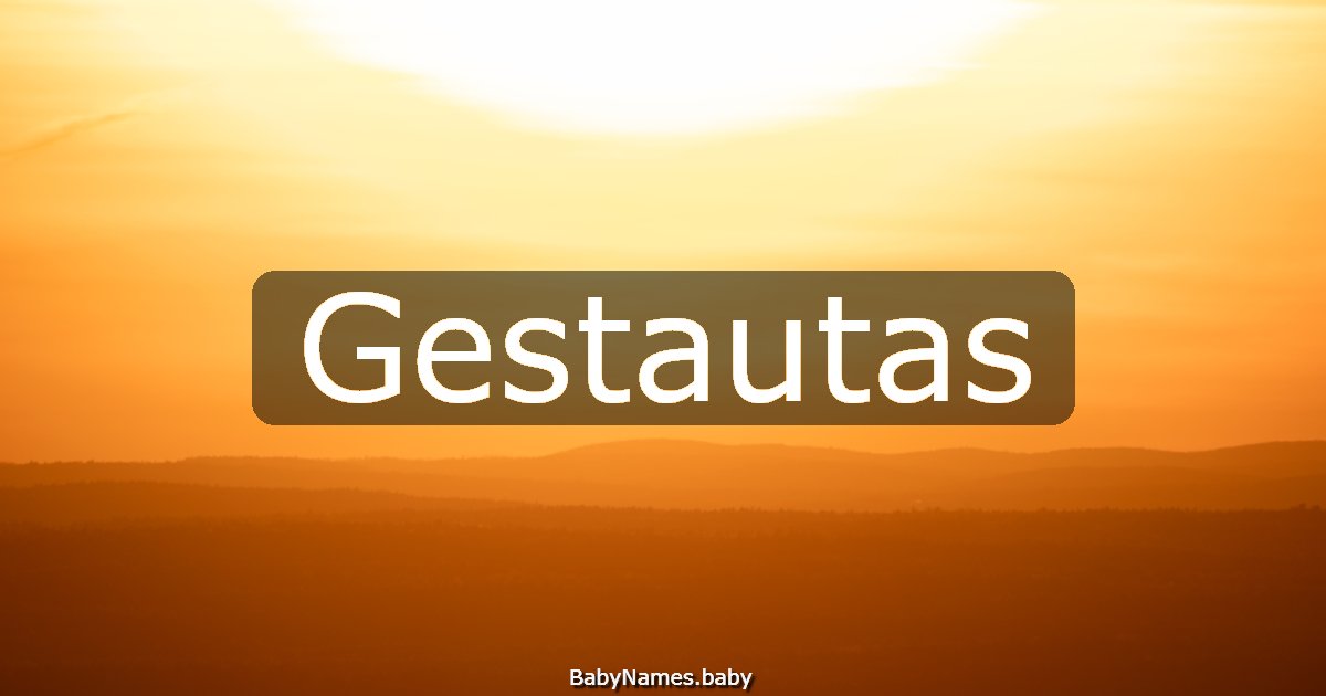 Gestautas