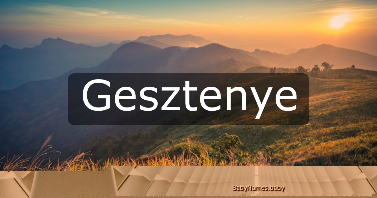 Gesztenye