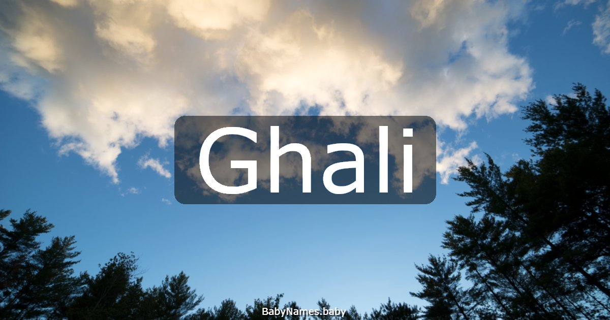 Ghali