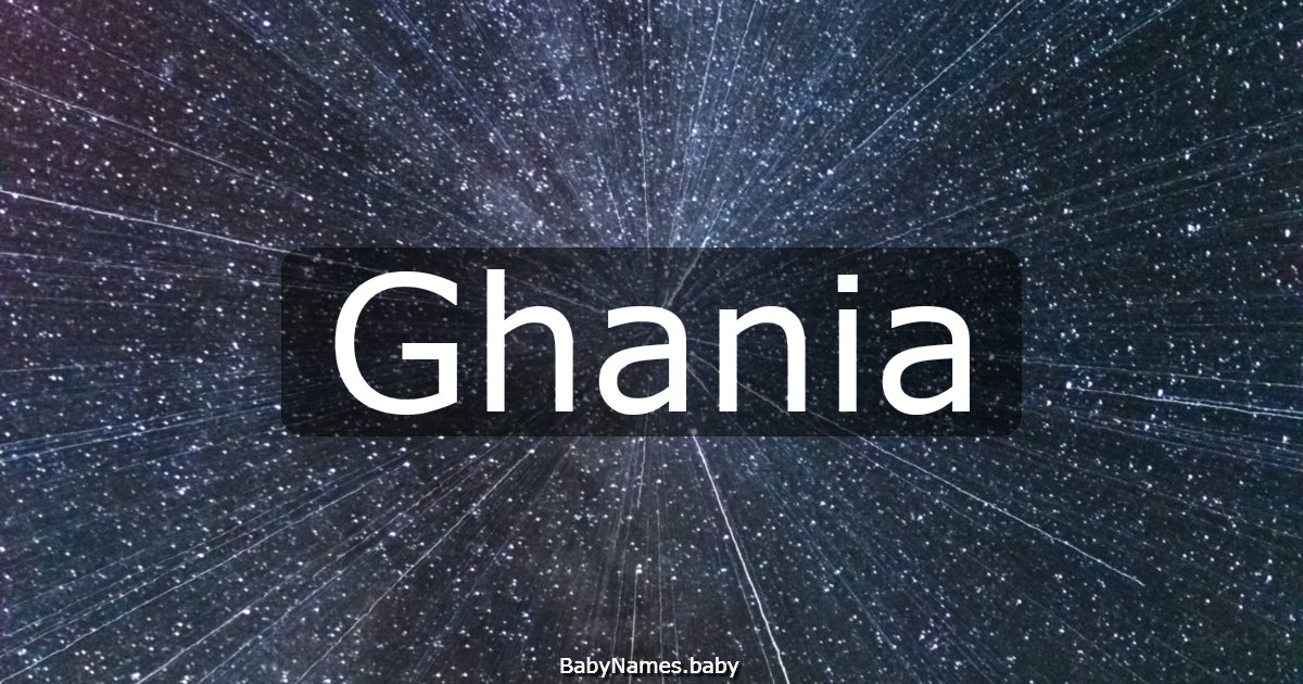 Ghania