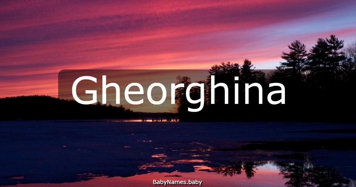 Gheorghina