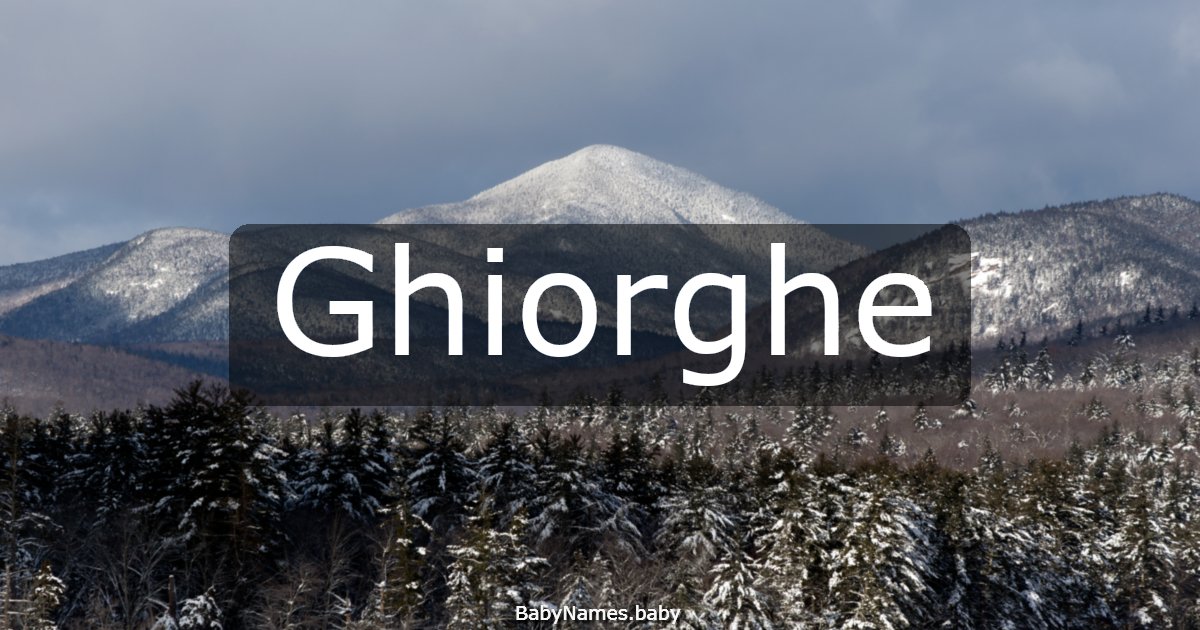 Ghiorghe