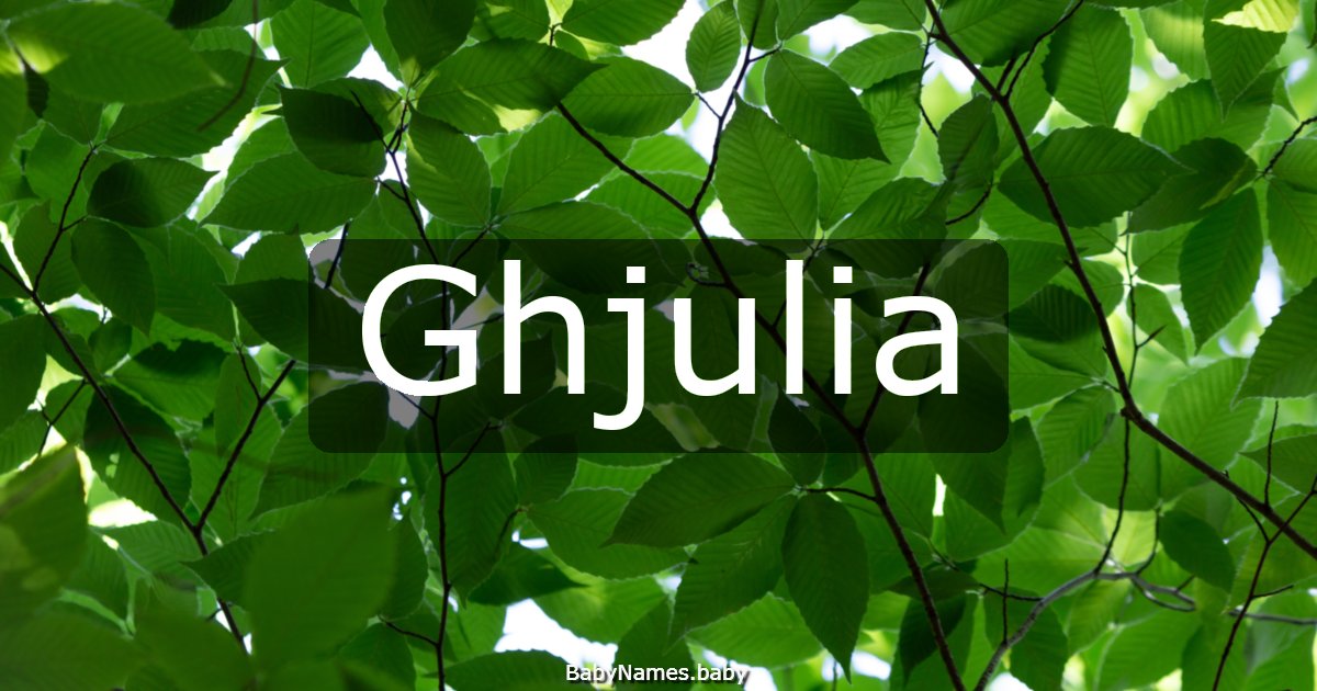 Ghjulia