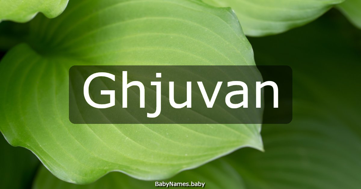 Ghjuvan
