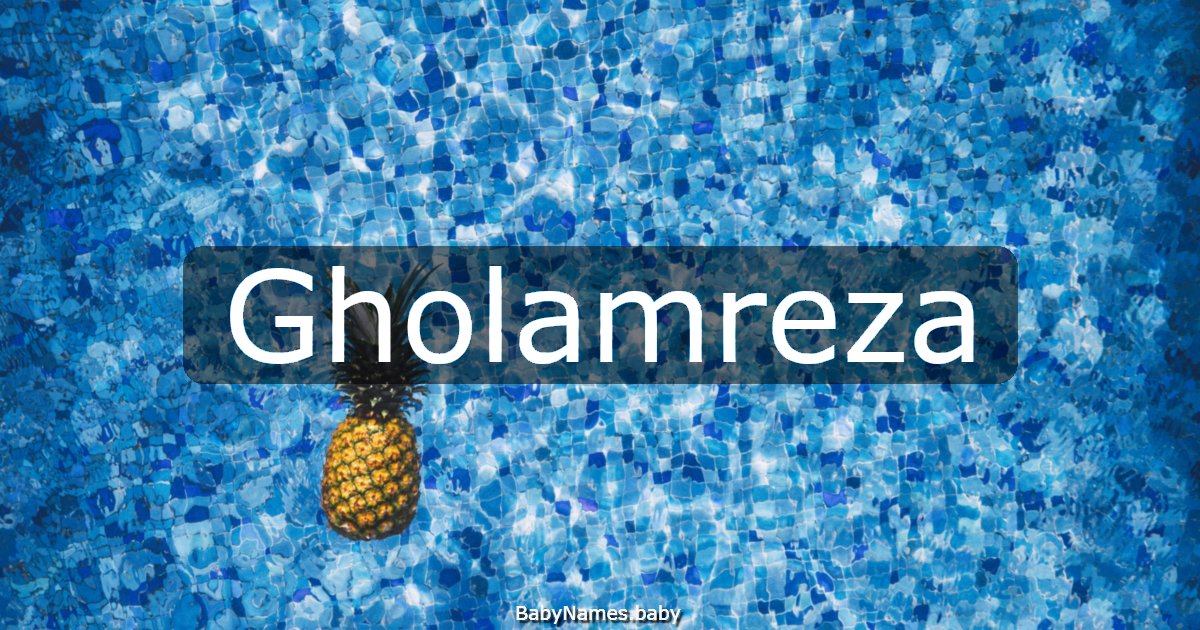 Gholamreza