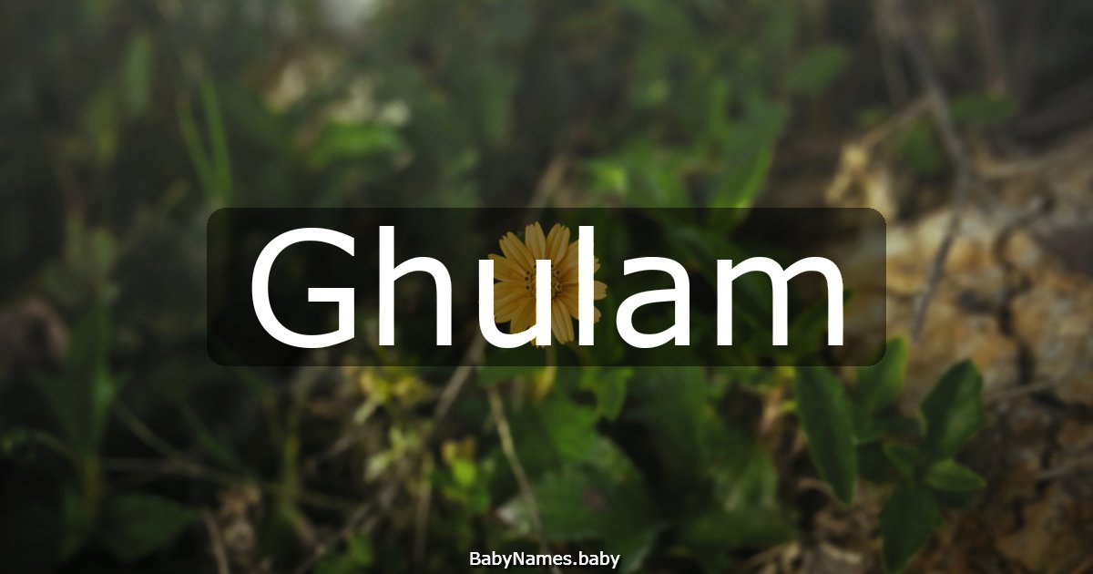 Ghulam