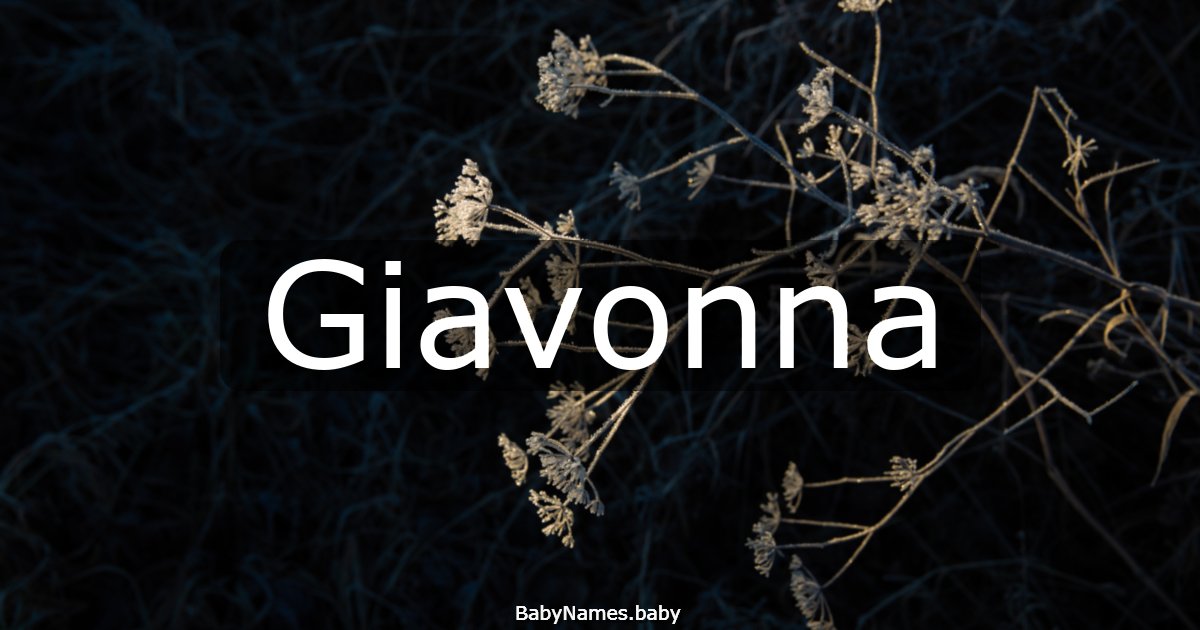 Giavonna
