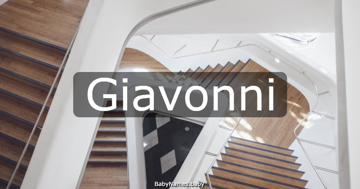 Giavonni