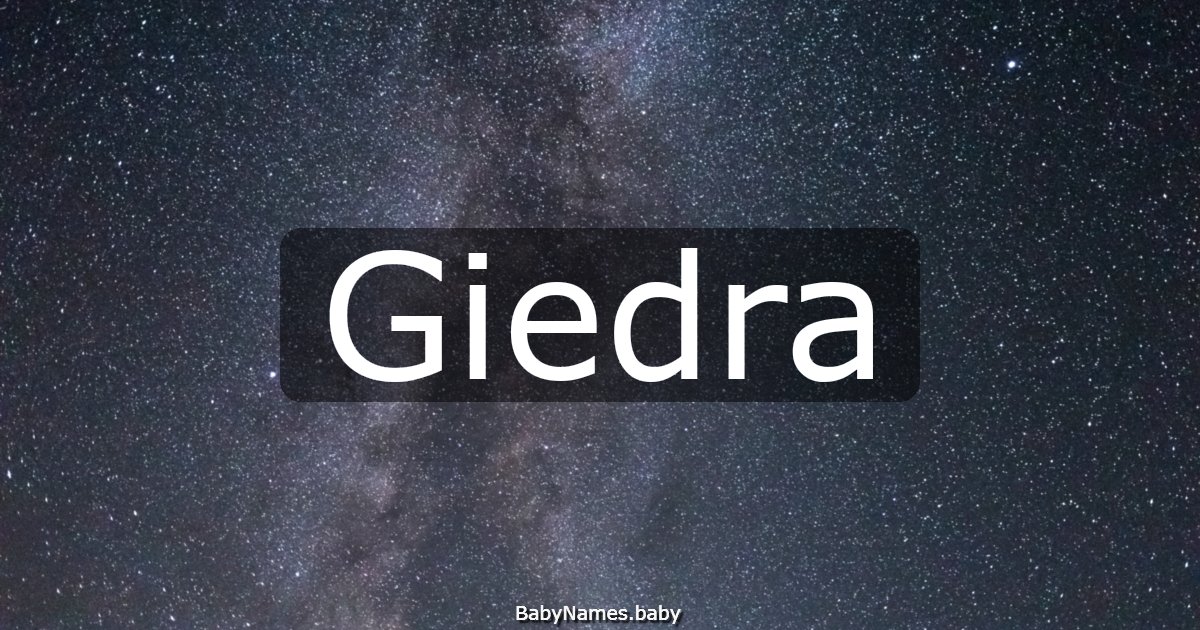 Giedra