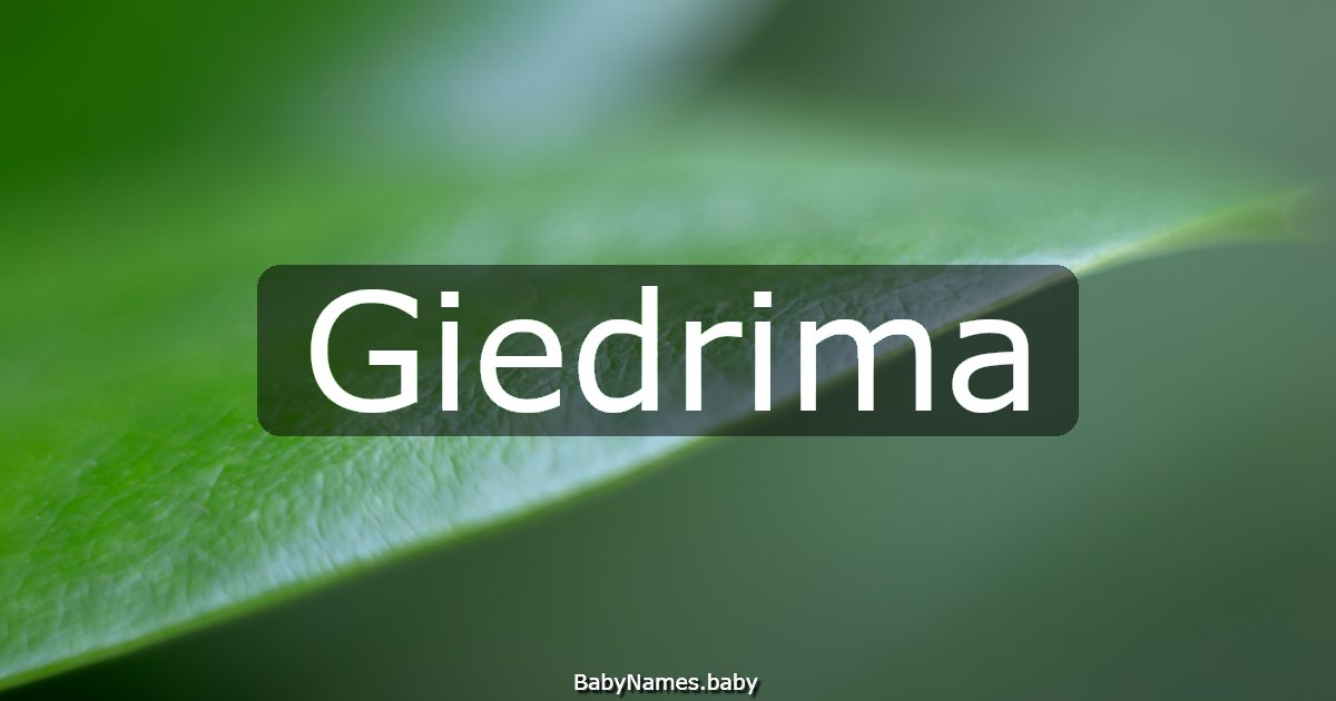 Giedrima