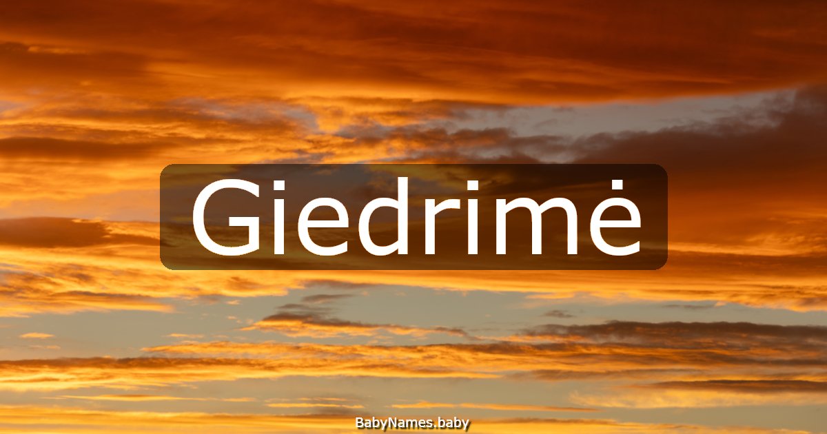 Giedrimė