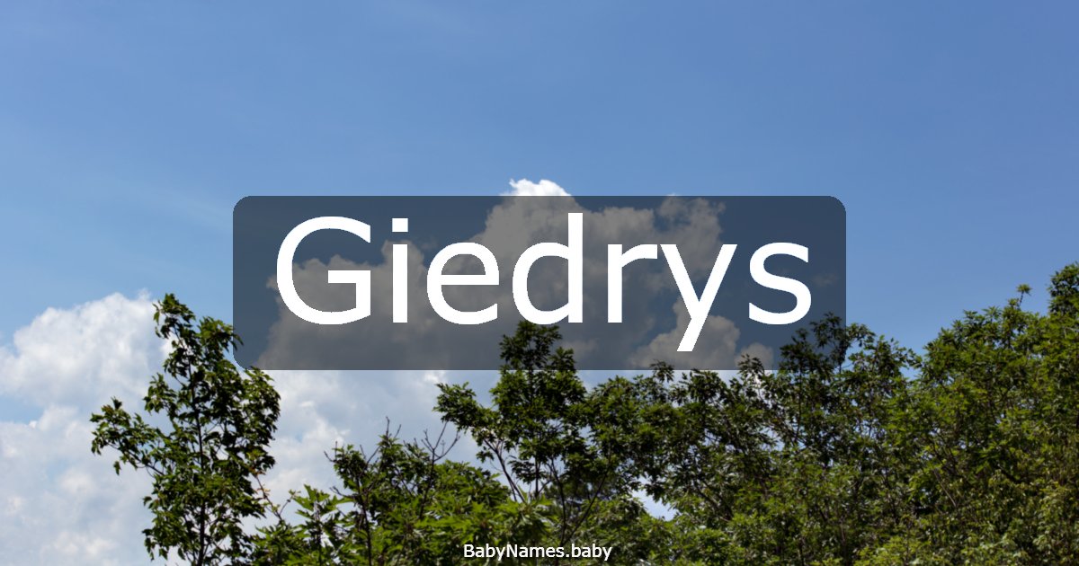 Giedrys