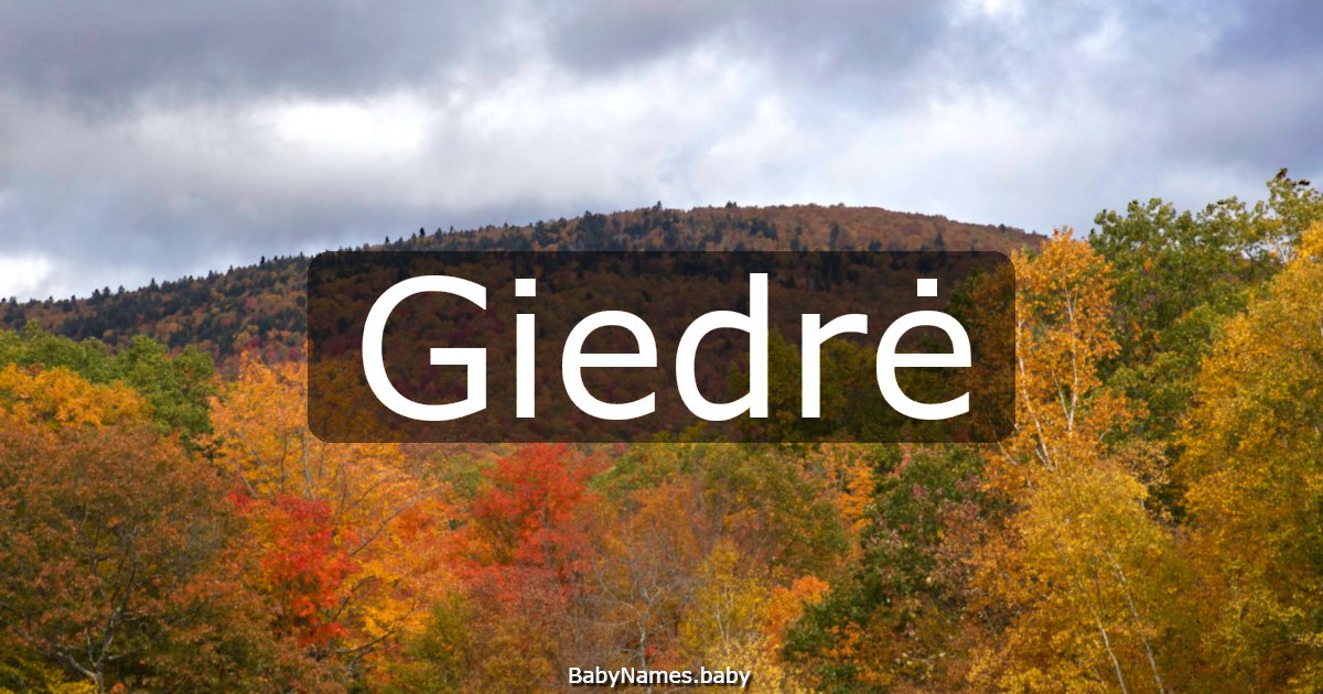 Giedrė
