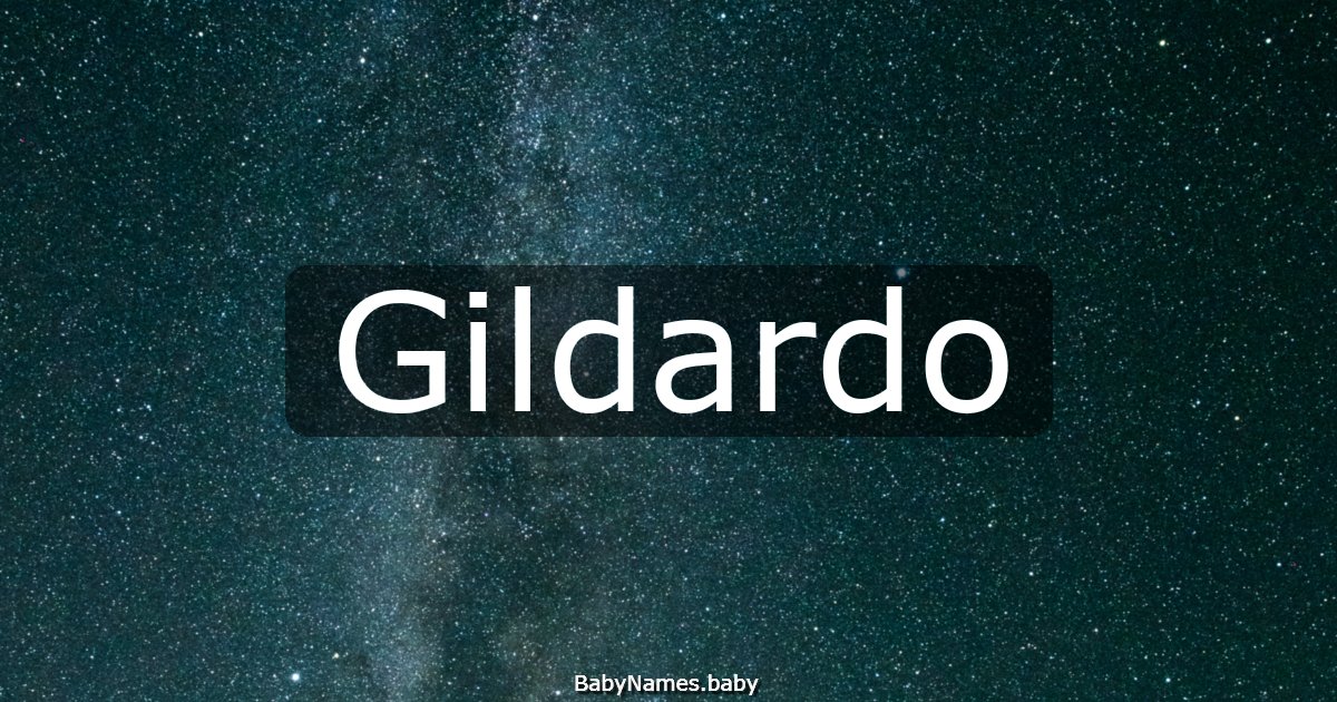 Gildardo