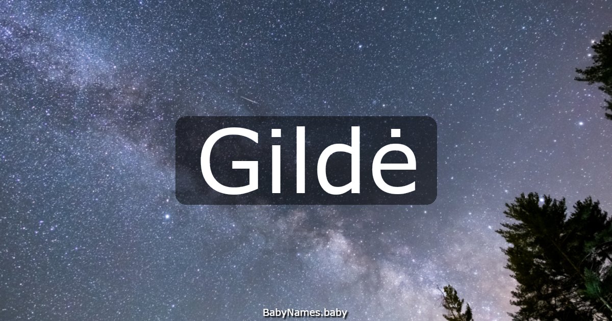 Gildė