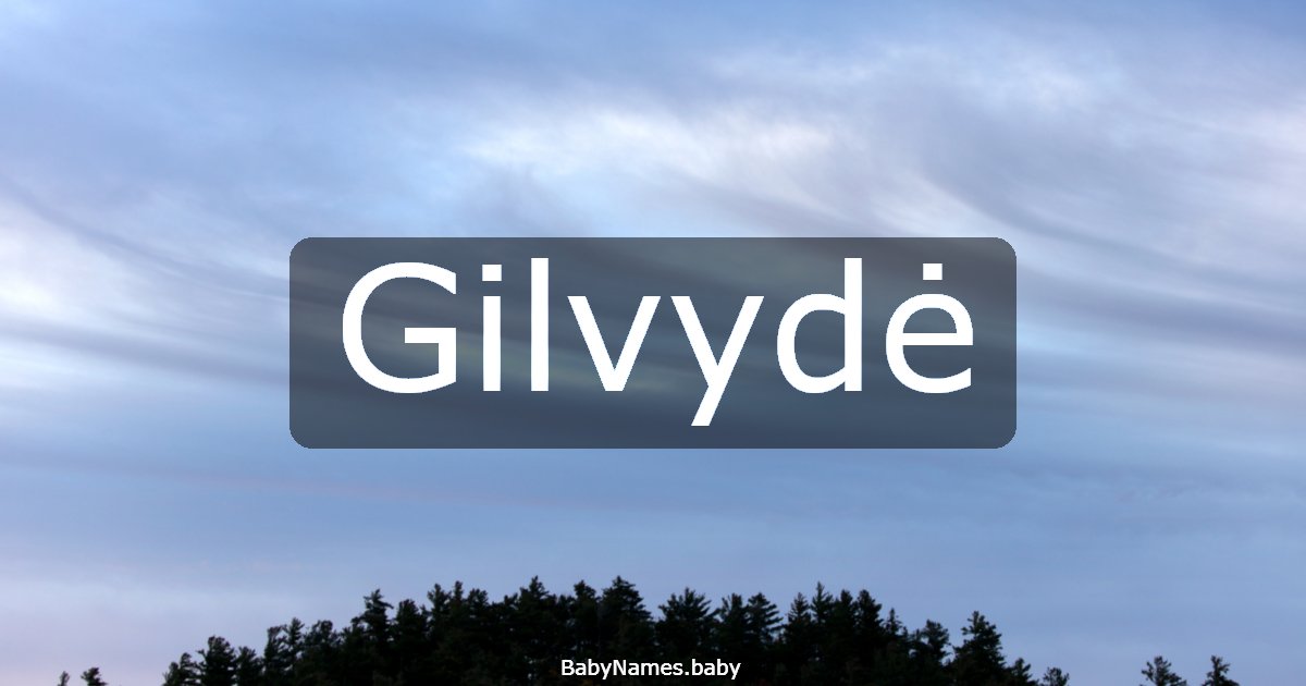 Gilvydė