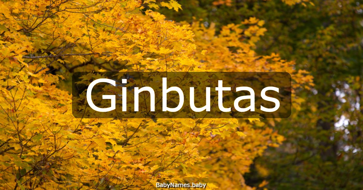 Ginbutas