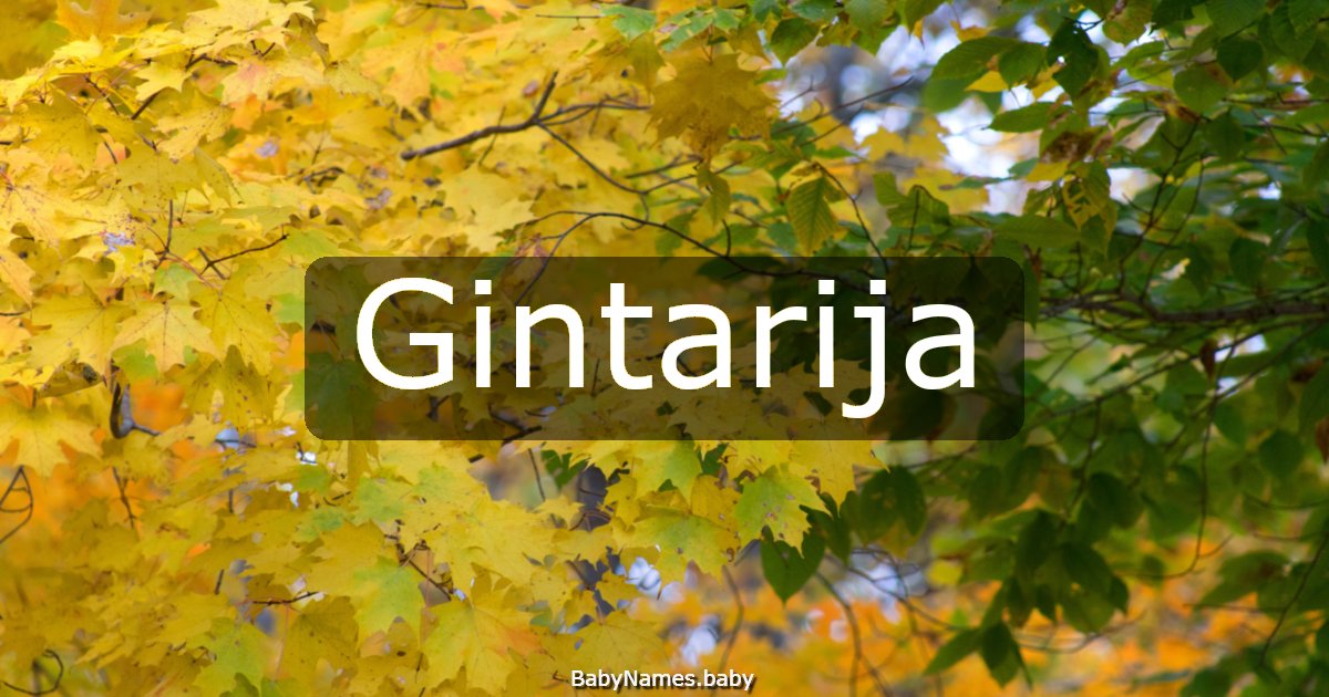 Gintarija