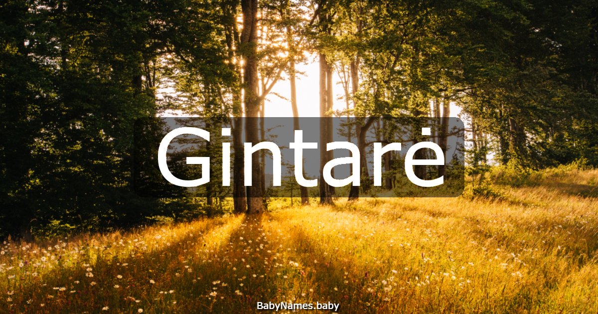 Gintarė