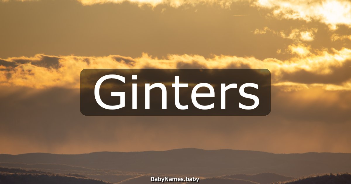 Ginters