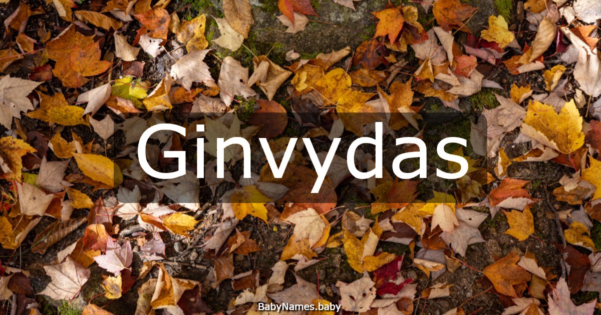 Ginvydas