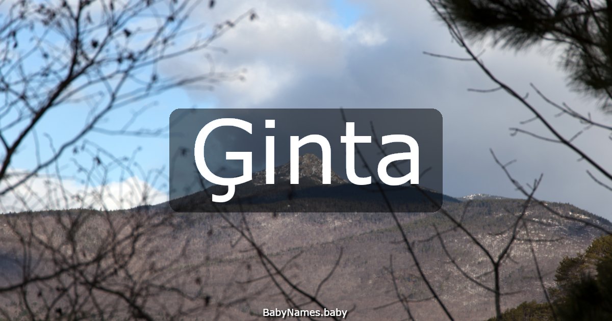 Ģinta