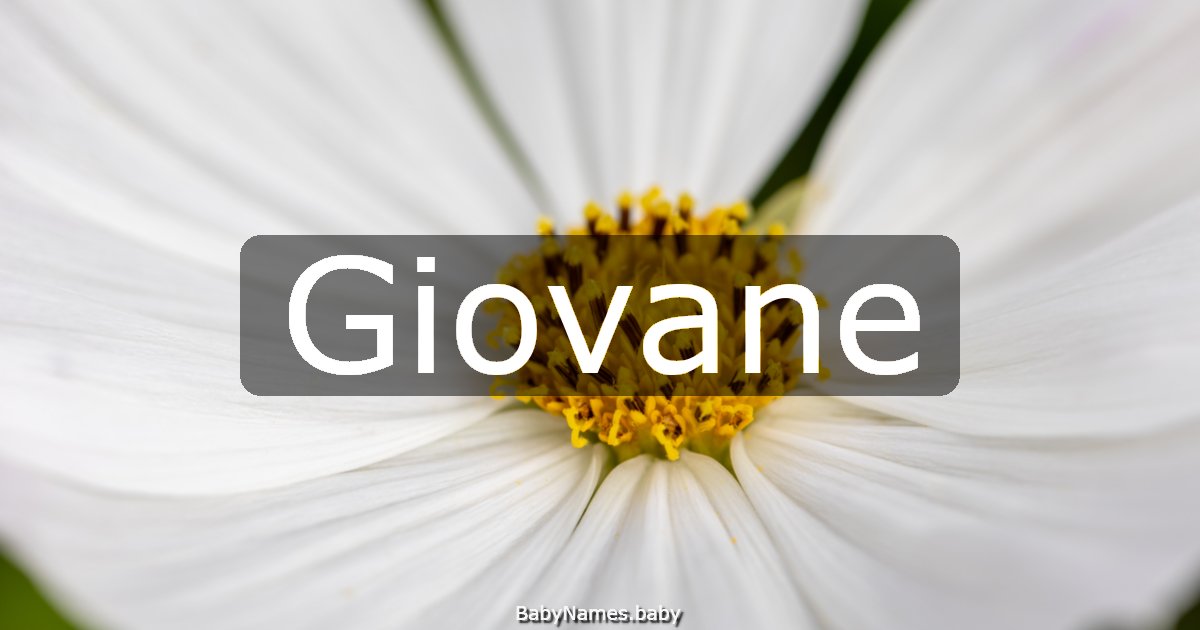 Giovane