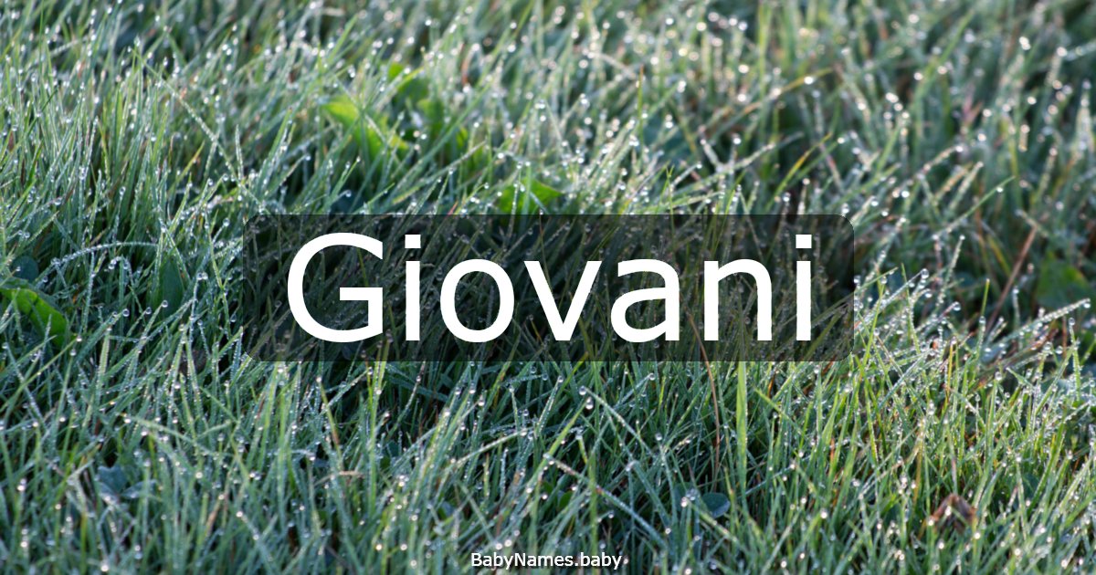 Giovani