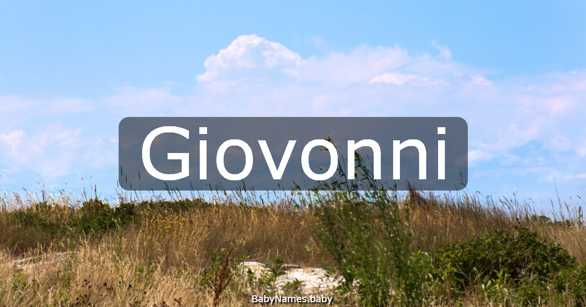Giovonni