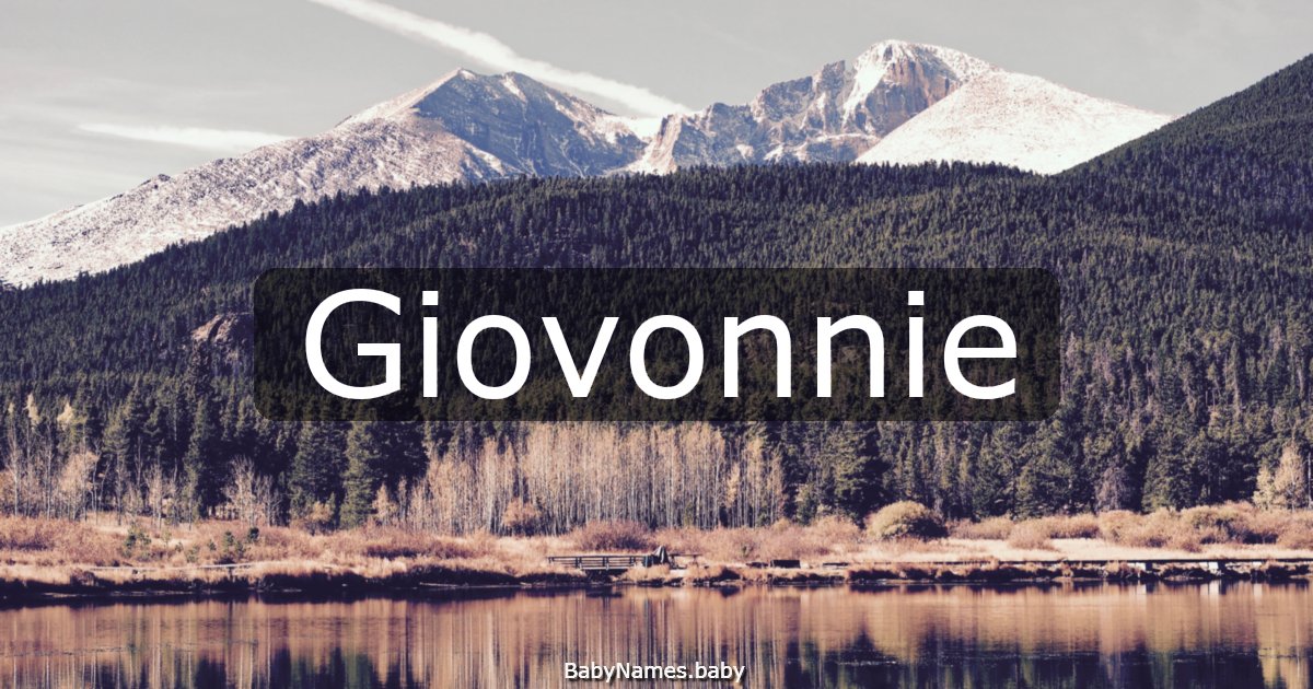 Giovonnie