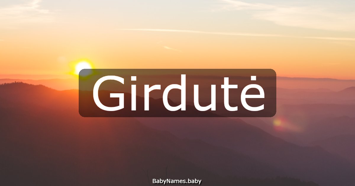 Girdutė