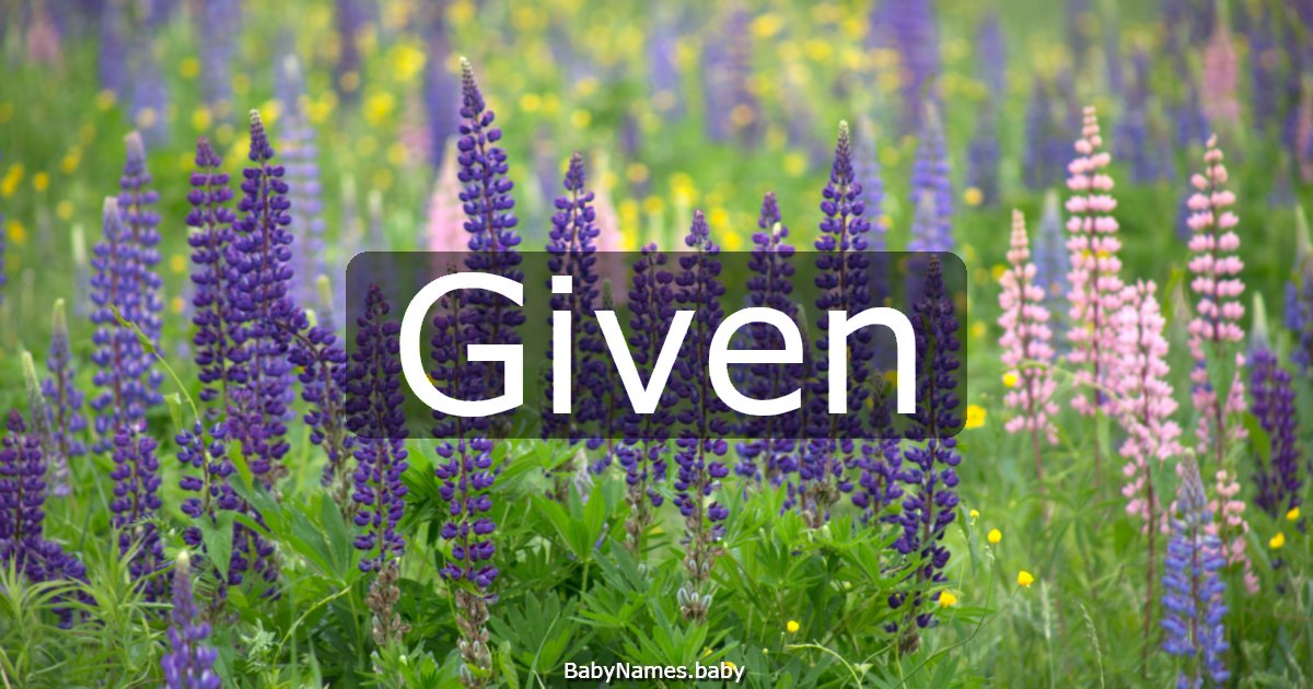 Given