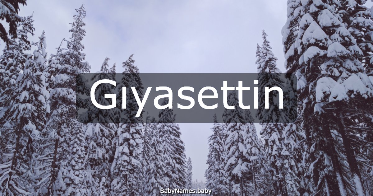Gıyasettin