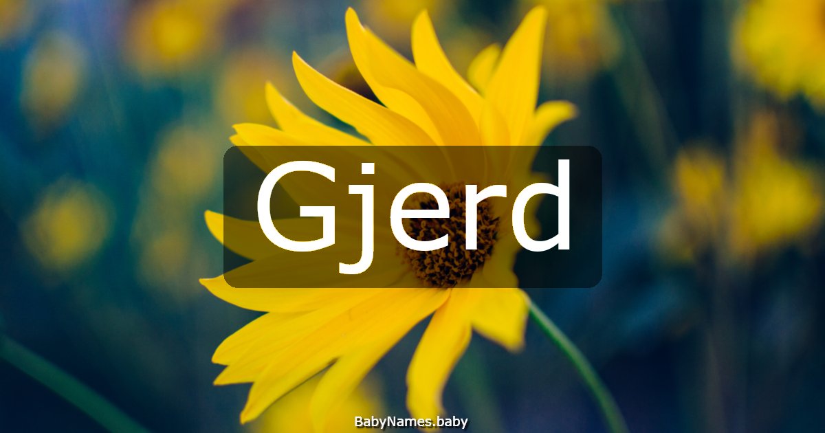 Gjerd