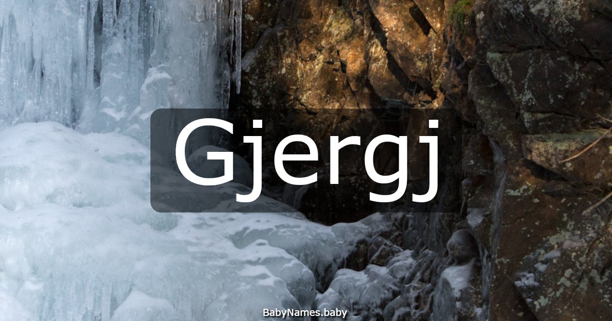 Gjergj