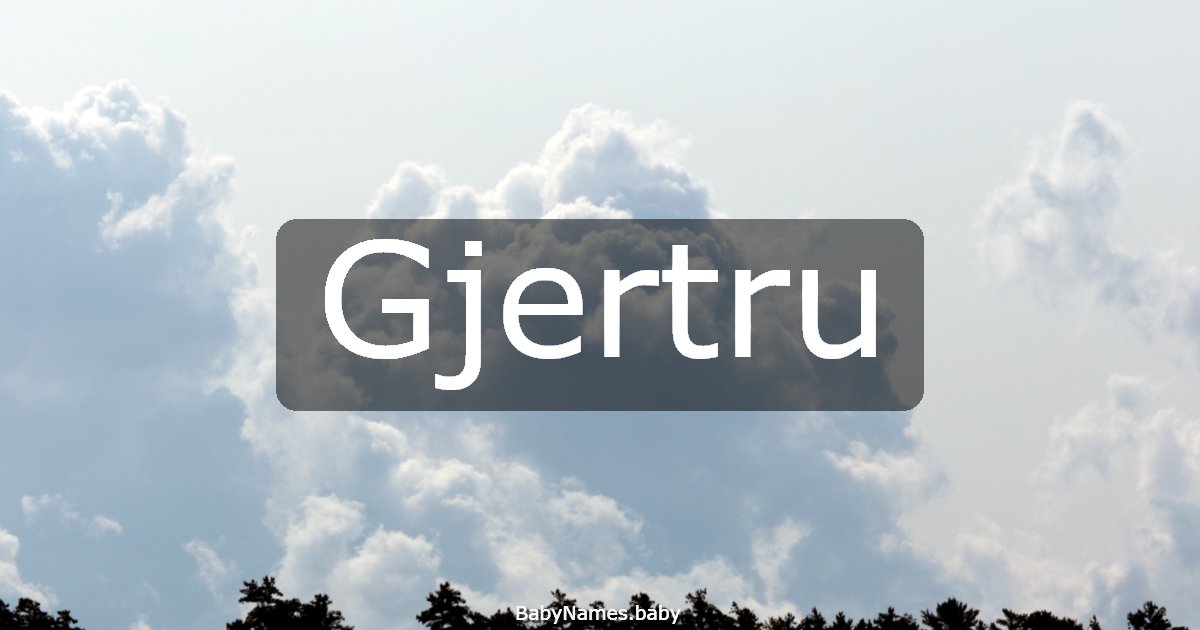 Gjertru