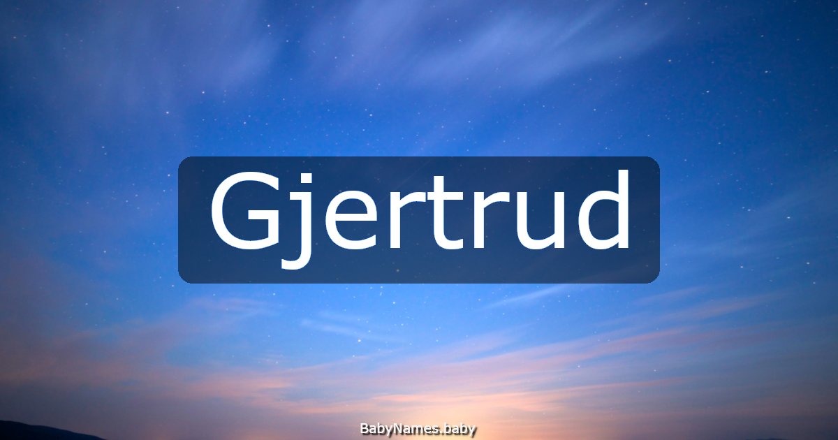 Gjertrud